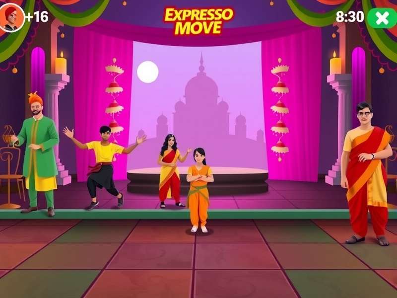 Expresso Move character selection and customization screen